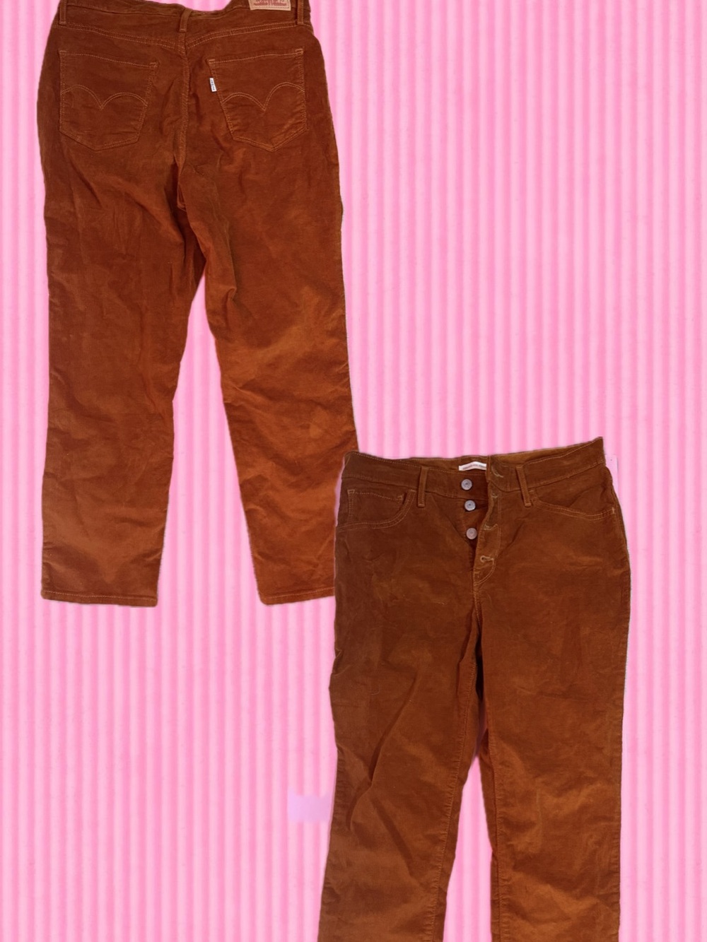 Levi's Kids Corduroy Jeans in Rust Brown
